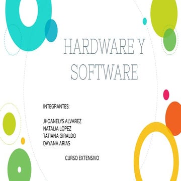 Hardware y software | PDF