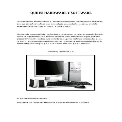 Hardware y software pdf