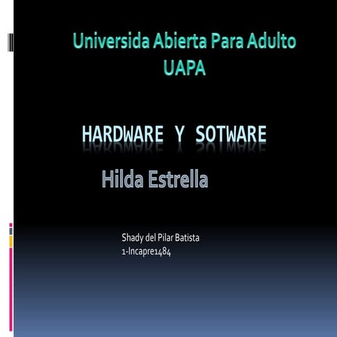 Hardware y sotwarepowerpoint shady