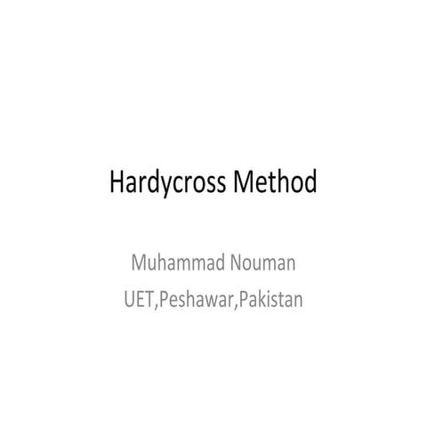 Hardycross method