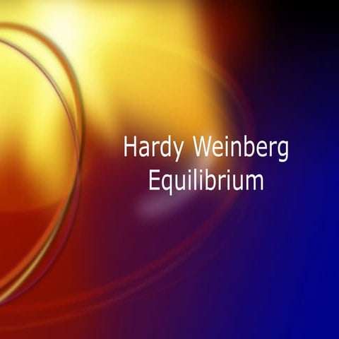 Hardy weinberg powerpoint