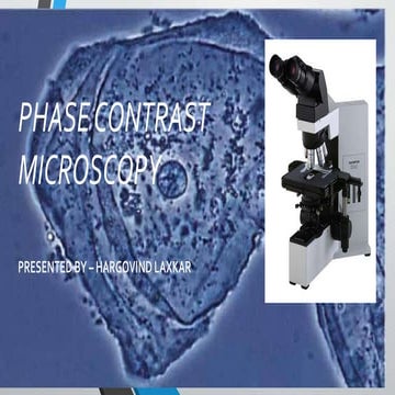PHASE MICROSCOPY