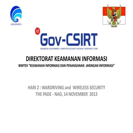 Hari 2 BIMTEK ACEH WARDRIVING dan WIRELESS SECURITY