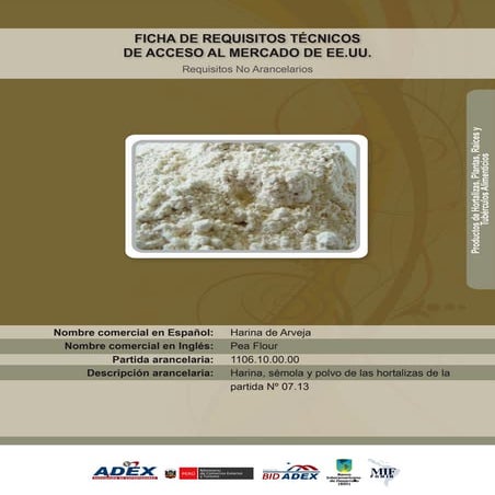 BID - Harina de arveja