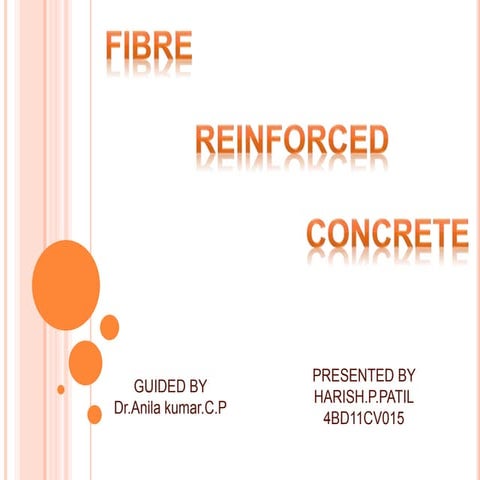 Fibre Reinforced Concrete