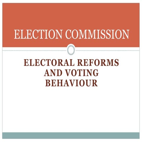 Election Commission in India . By Harjot