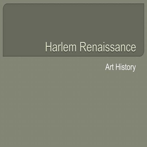 Harlem Renaissance
