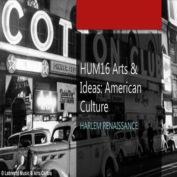 Harlem renaissance | PPT