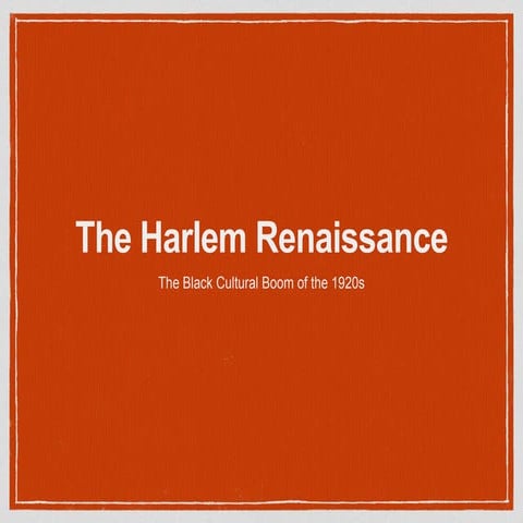 Harlem renaissance pp
