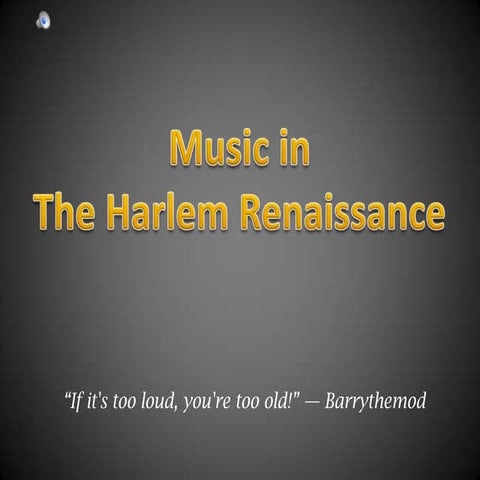 Harlem Renaissance Music CP