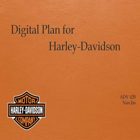 Harley Davidson digital strategy | PPTX