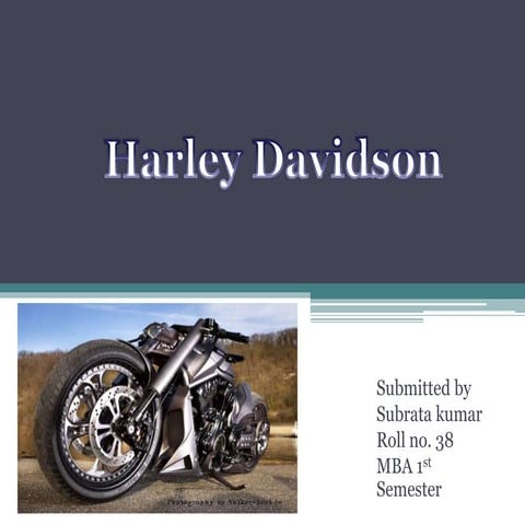 PPT on Harley Devidson | PPTX