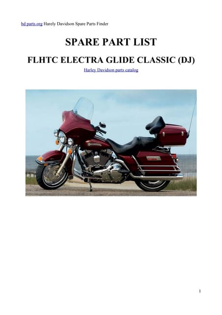 Harley Davidson parts catalog | PDF
