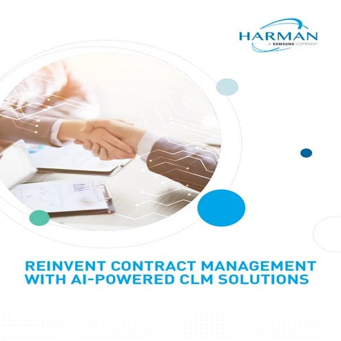 REINVENT CONTRACT MANAGEMENT WITH AI-POWERED CLM SOLUTIONS