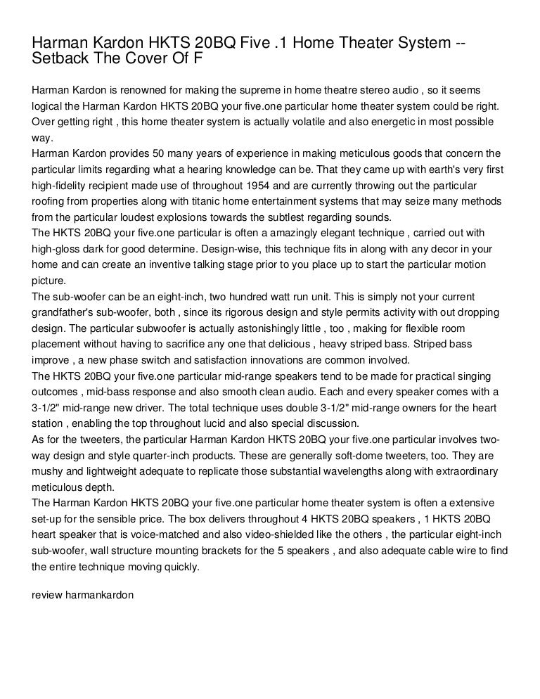 harman kardon hkts 20bq