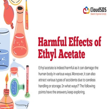 Harmful Effects of Ethyl Acetate by CloudSDS