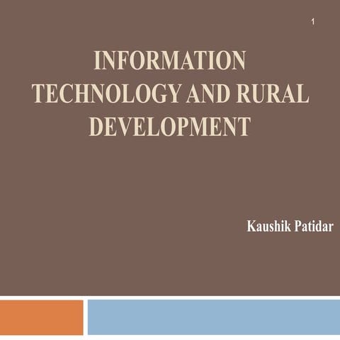 HarmonicSociety:IT in Rural Development