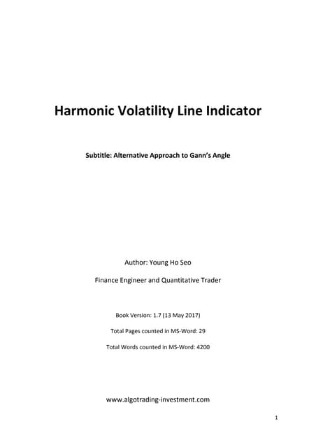 Harmonic Volatility Line Indicator - Alternative Approach to Gann’s Angle