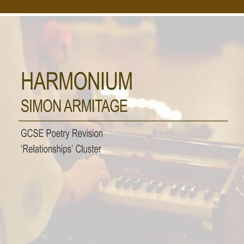 Simon Armitage: Harmonium