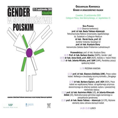 Harmonogram gender w spoleczenstwie polskim | PDF | Women\'s Health