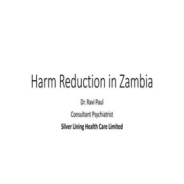 Harm reduction in Zambia