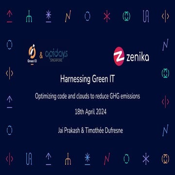 Apidays Singapore 2024 - Harnessing Green IT by Jai Prakash and Timothée Dufr...