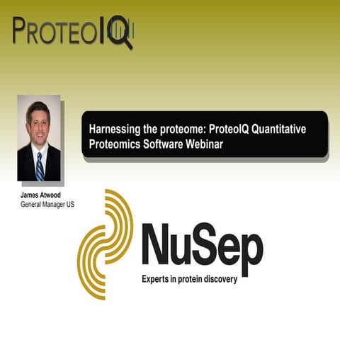 Harnessing The Proteome With Proteo Iq Quantitative Proteomics Software