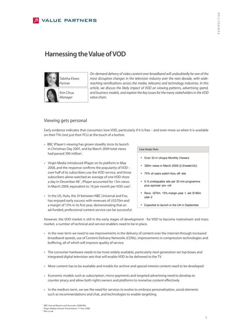 Harnessing the value of VOD_Value Partners09