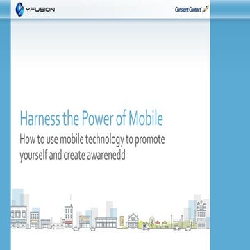 Harness the Power of Mobile (Nonprofits Edition)