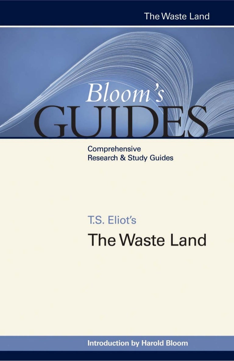 Harold Bloom Tseliotsthewastelandbloombookfiorg - 