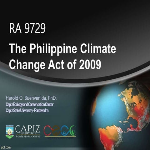 Republic Act 9729 Climate Change Adaptation | PPT