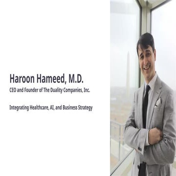 Dr. Haroon Hameed – Healthcare, AI & Business Strategy Leader | PPTX