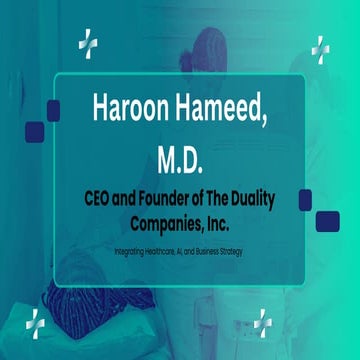 Dr. Haroon Hameed – Healthcare, AI & Business Strategy Leader | PPTX