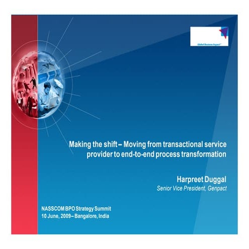 Making the shift – Moving from transactional service