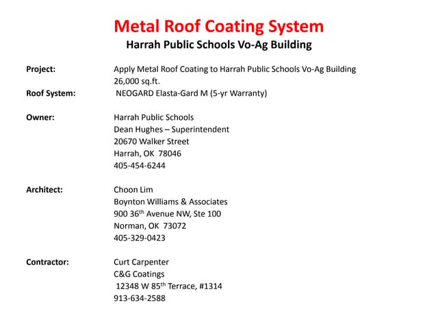 Harrah Public Schools Vo Ag Bldg PPT Harrah Public Schools Vo Ag Bldg PPT