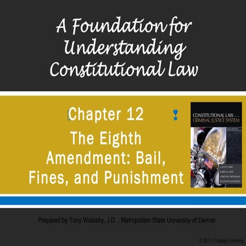 Chapter 12 - The Eighth Amendment: Bail, Fines, and Punishment