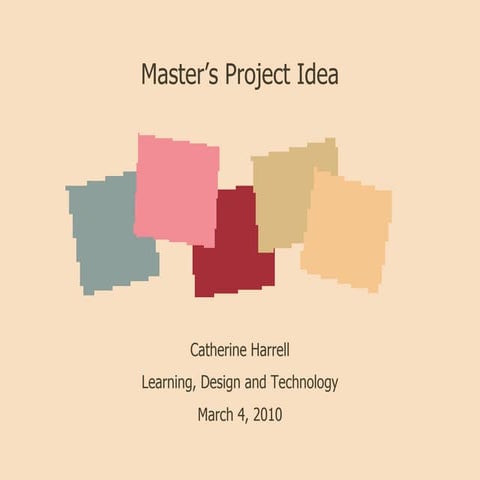 Master's Project Idea Presentation