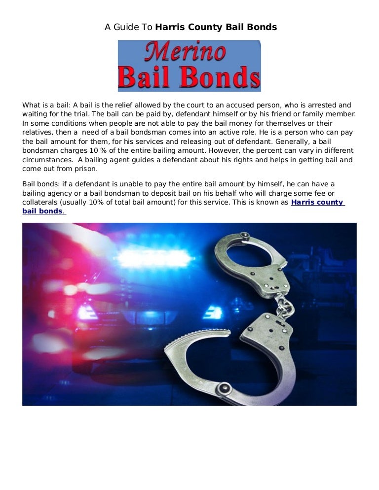 Harris county bail bonds