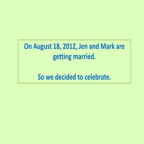 Jen & Mark Engagement Celebration