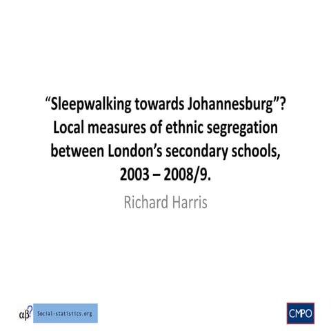 Sleepwalking towards Johannesburg?