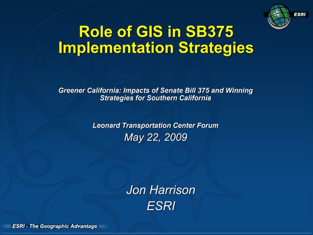 LTC, Annual Forum, Greener Californ...