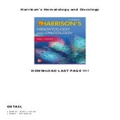Harrison's Hematology and Oncology