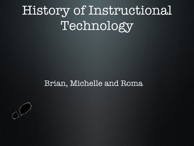 History of Instructional Technology Exhibit