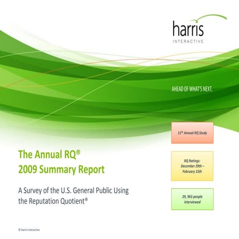 Harris RI Summary Report 2010 | PDF
