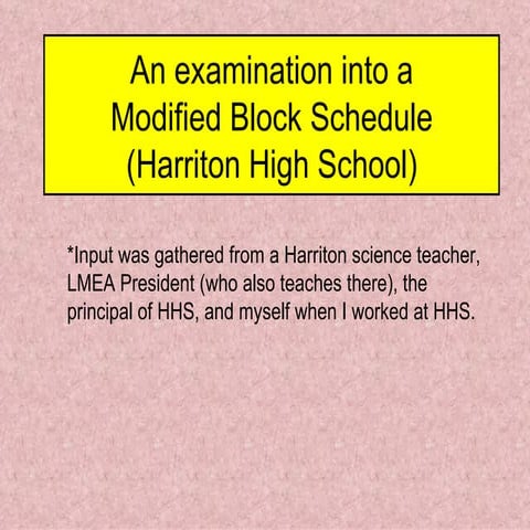 Harriton Hs Modified Block Publish