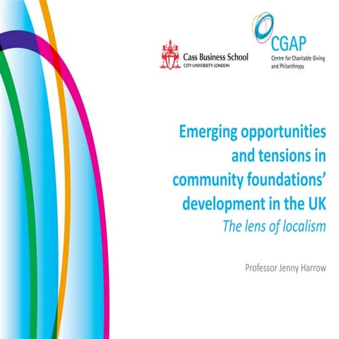 Emerging opportunities and tensions in community foundations’ development in ...