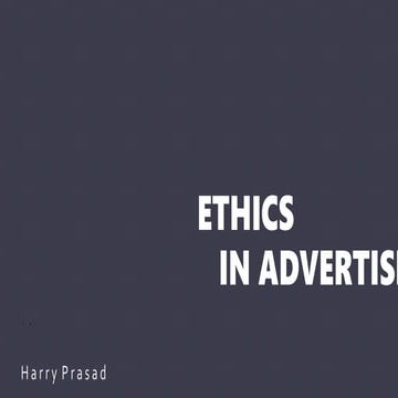 Ethics in Advertising