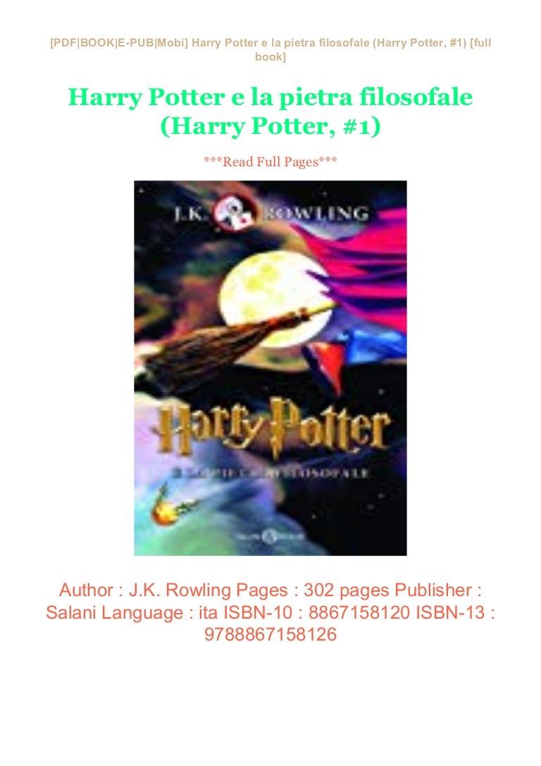 Audiolibro Harry Potter E La Pietra Filosofale