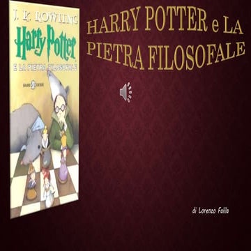 Harry potter e la pietra filosofale | PPTX
