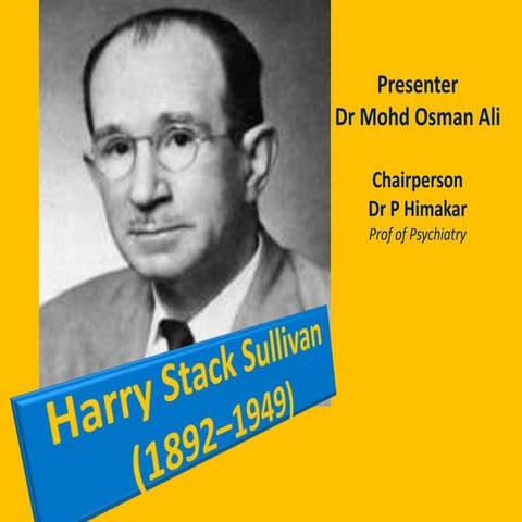 Harrystack sullivan  dr mo ali
